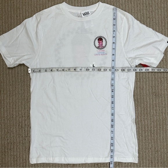 Vans X David Bowie Aladdin Sane Graphic Short Sleeve Top Size Large Boy - Picture 11 of 11